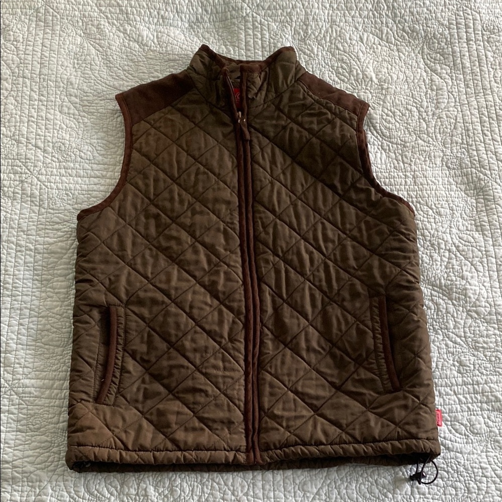 Coleman Quilted Vest with Vegan Suede Accents